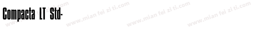 Compacta LT Std字体转换